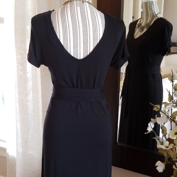 Banana Republic Black Tie-Front Patio Dress - Picture 8 of 8